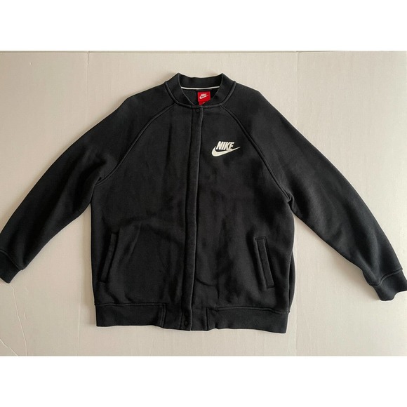 Nike Snap‎ Sweatshirt Black Men Size XL - Picture 1 of 9